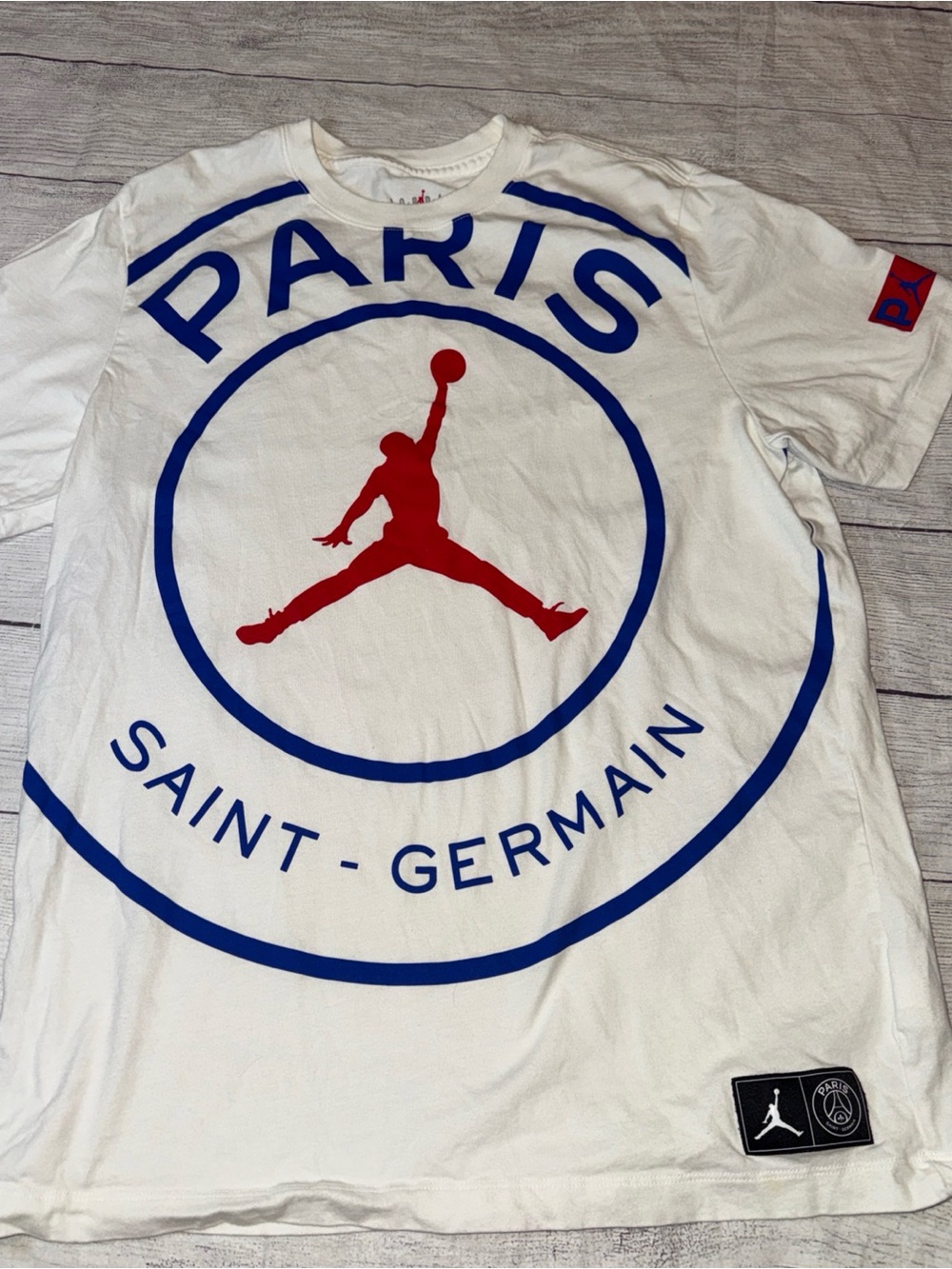 Nike Air Jordan Jordan x Paris Saint Germain Jumpman Logo T-Shirt  L